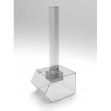 FixtureDisplays® Large Acrylic Candy Bin with Removable Plexiglass Tube 100866