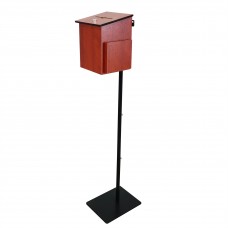 FixtureDisplays®MDF Donation Box Floor Stand Lobby Foyer Tithes & Offering Suggestion Collection Ballot Box 11065+11463