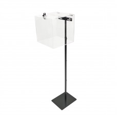 FixtureDisplays®Acrylic Donation Box Floor Stand Lobby Foyer Tithes & Offering Suggestion Collection Ballot Box 11065+20033