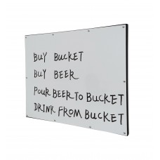 FixtureDisplays® Board, Dry Erase Metal Magnet Wall Mount Notice Sign Menu 11123-NEW