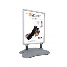 FixtureDisplays® Outdoor Wind Resistant Poster Frame Sign Board Menu Board Sidewalk Marketing Stand 24X32